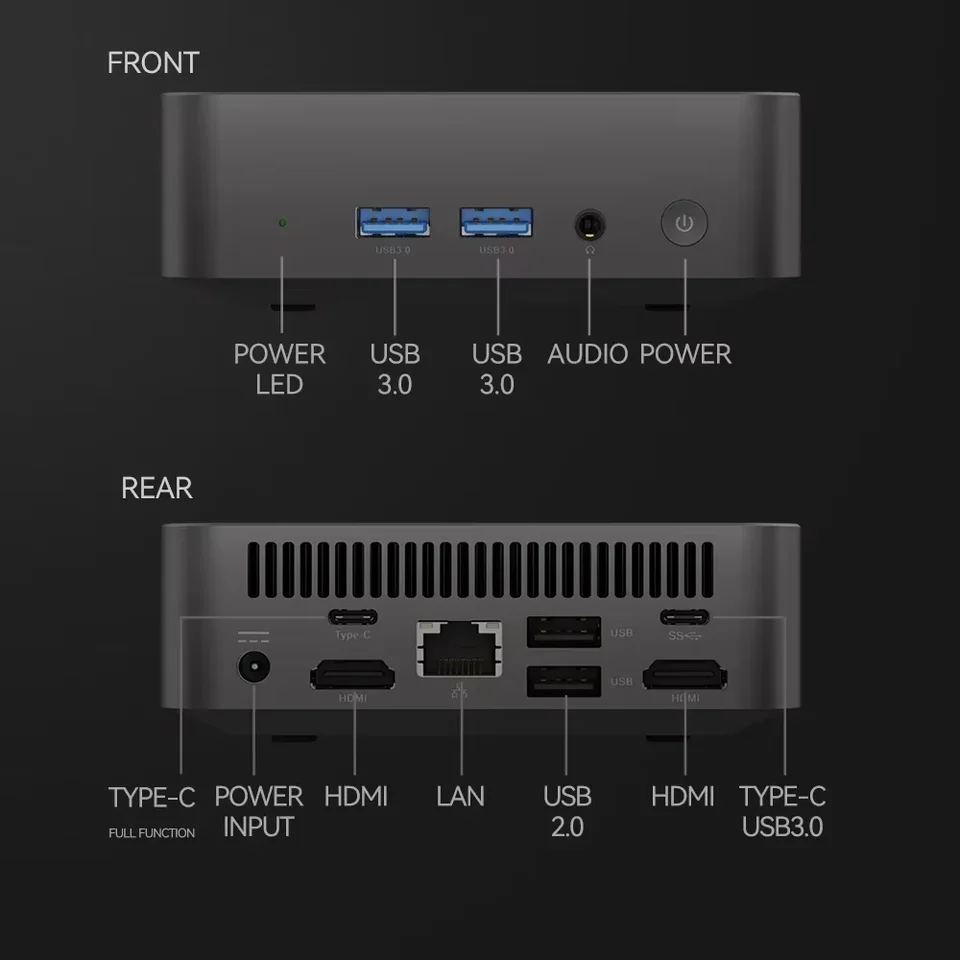 Windows 11 MINI PC Intel Core I9 10980HK/i3 6100U 16GB RAM 1TB SSD