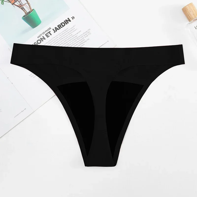 Women's Panties  Large Size Ice Silk Physiological Panties Four Layers Leak-proof Absorbent Menstrual Thongs Menstrual Panties