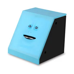 Fun Face Piggy Banks Eating Coin Money Saving Box Automatic Coin Eating Savings Piggy Bank Creative Toys Gift for Kids