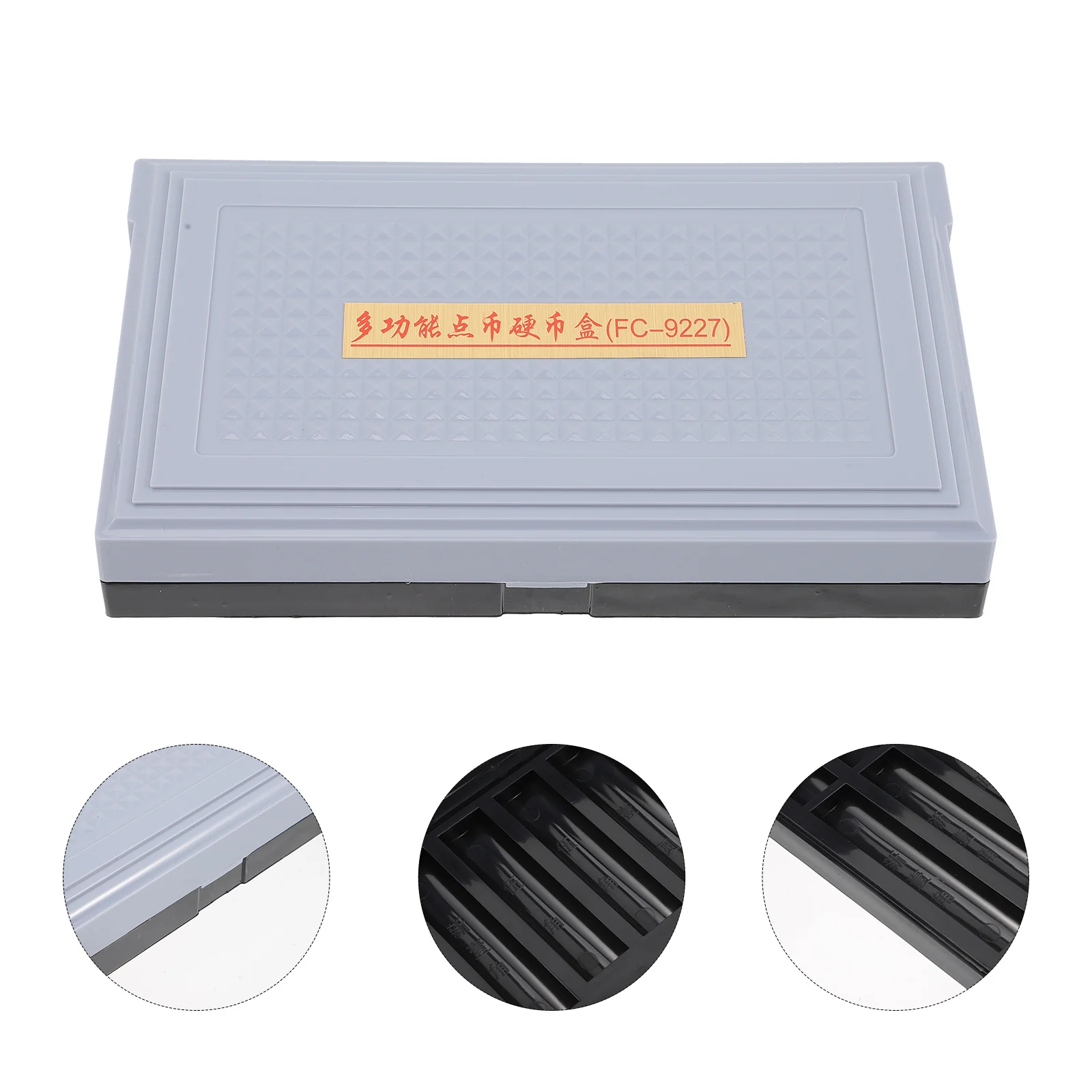 Coin Storage Box Multi-Grid Plastic Coin Case For Supermarket Bank Cashier Reusable Organizer Container Bank Supply