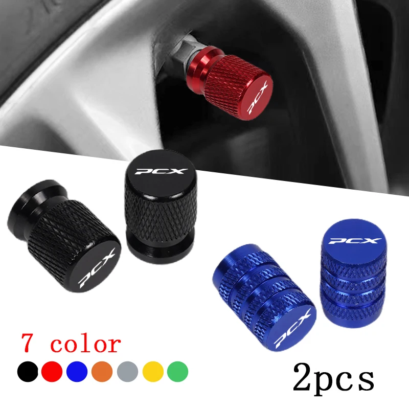 

For HONDA PCX125 PCX150 PCX160 PCX 125 150 160 Accessories 2pcs Motorcycle CNC Aluminum Tire Valve Air Port Stem Cover Caps New