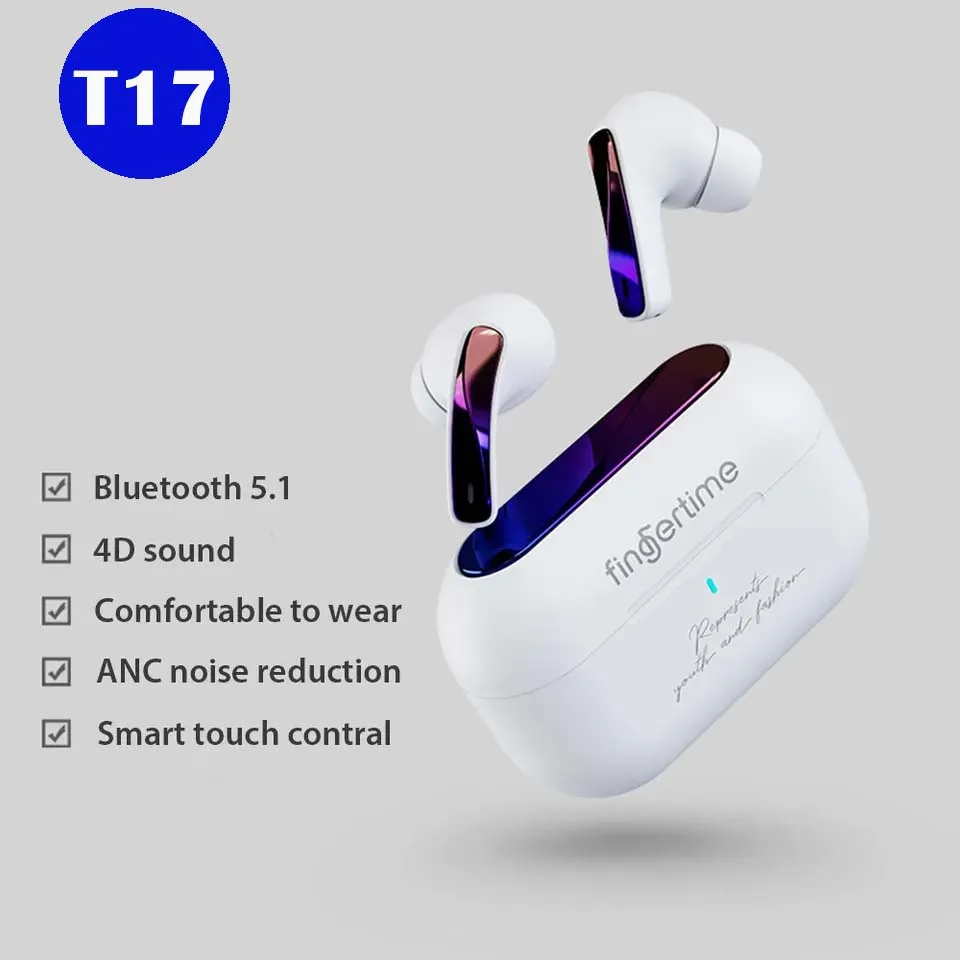 

Wireless Earphone High-Quality Sound ANC Touch Control Headphones T17 TWS True Bluetooth Headset Game Music Into Ear Earbud