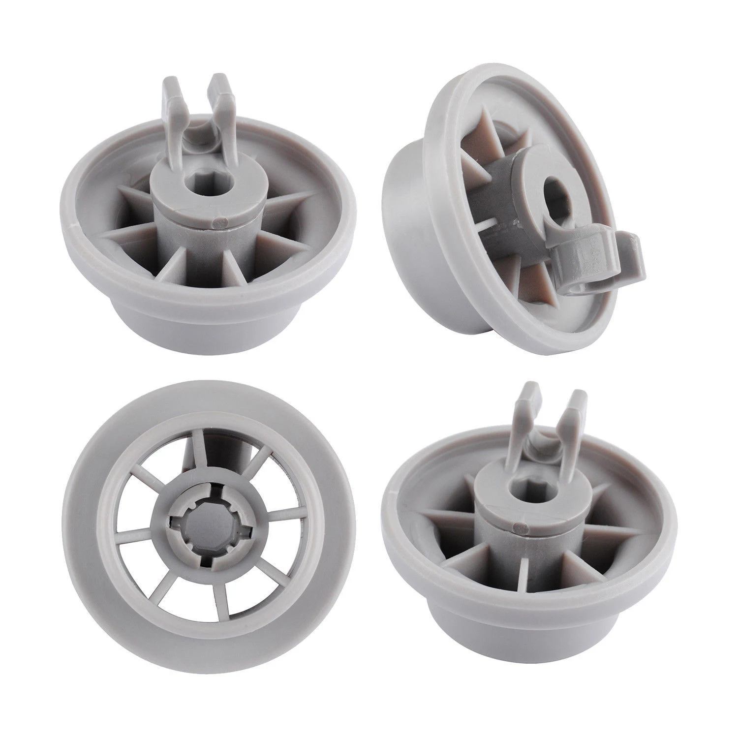 4pcs Wheels For Bosch Siemens Neff Dishwasher Rack Basket Wheels Replacement Kitchen Dish Washer Parts For Home Appliance