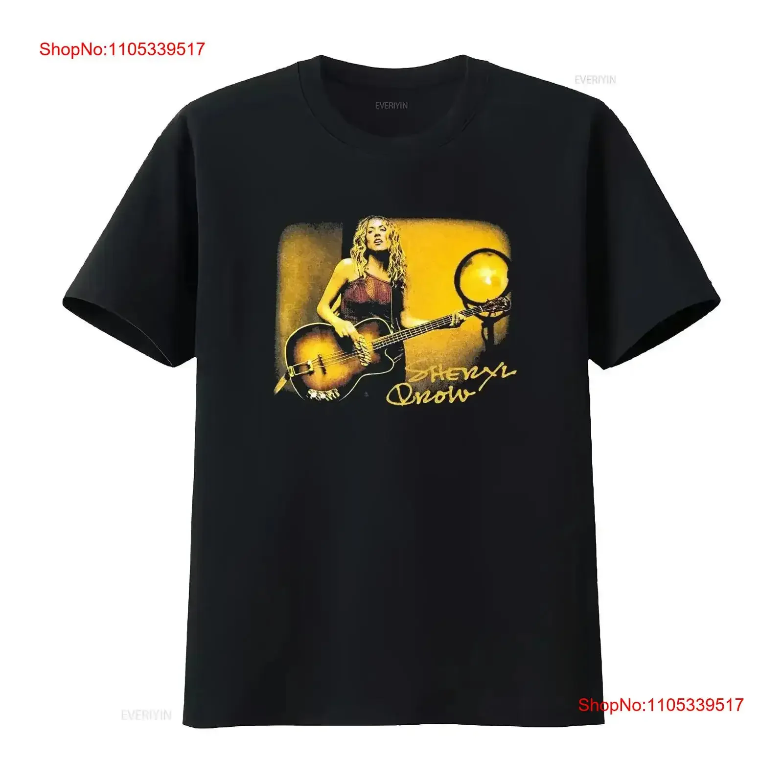 Vintage Sheryl Crow The Globe Sessions For Fan Black All Size T Shirt QQ1523 Washed vintage Washed Soft Top For Everyday Wear
