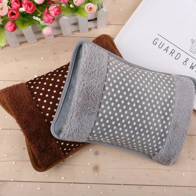 Winter Hand Warmers Electric Heat Water Bottle Hot-water Heater Bag Rechargeable Dot Pattern Explosion-proof Heating Pad