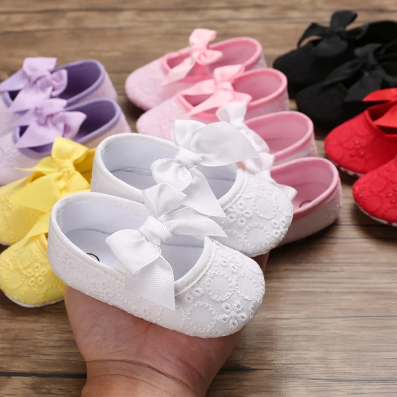 Newborn Girls Baby Shoes + Headband  Sock  First Walker White  Girl  for Infant Christening  Photoshoot Outfit