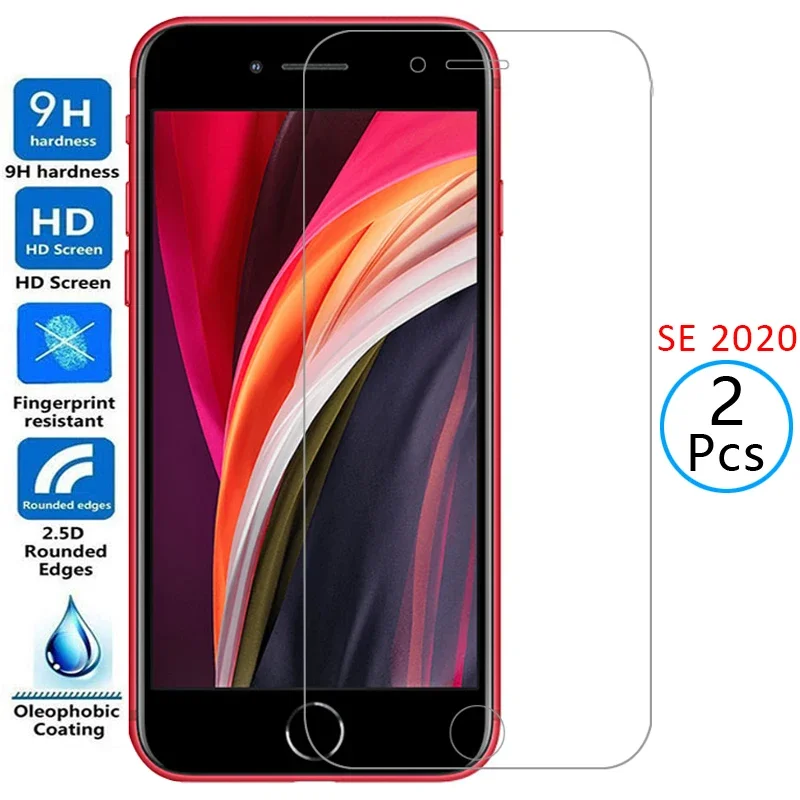 2 шт. защитного закаленного стекла для iPhone SE 2020 (SE2)