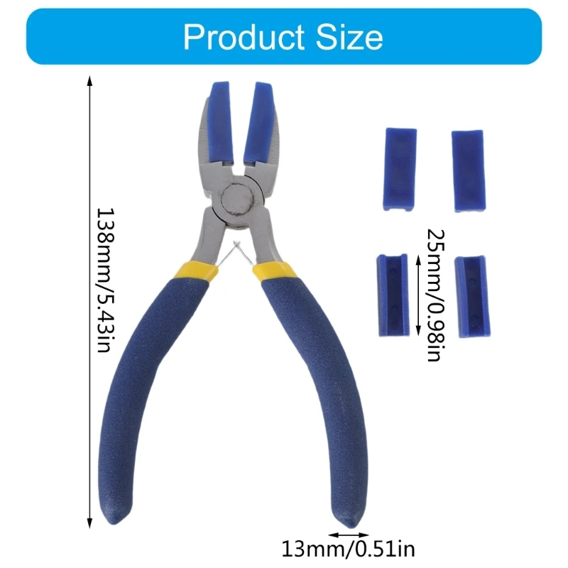 pince à bec plat N7MD comprend 2 paires mâchoires en plastique rechange pour une durabilité améliorée