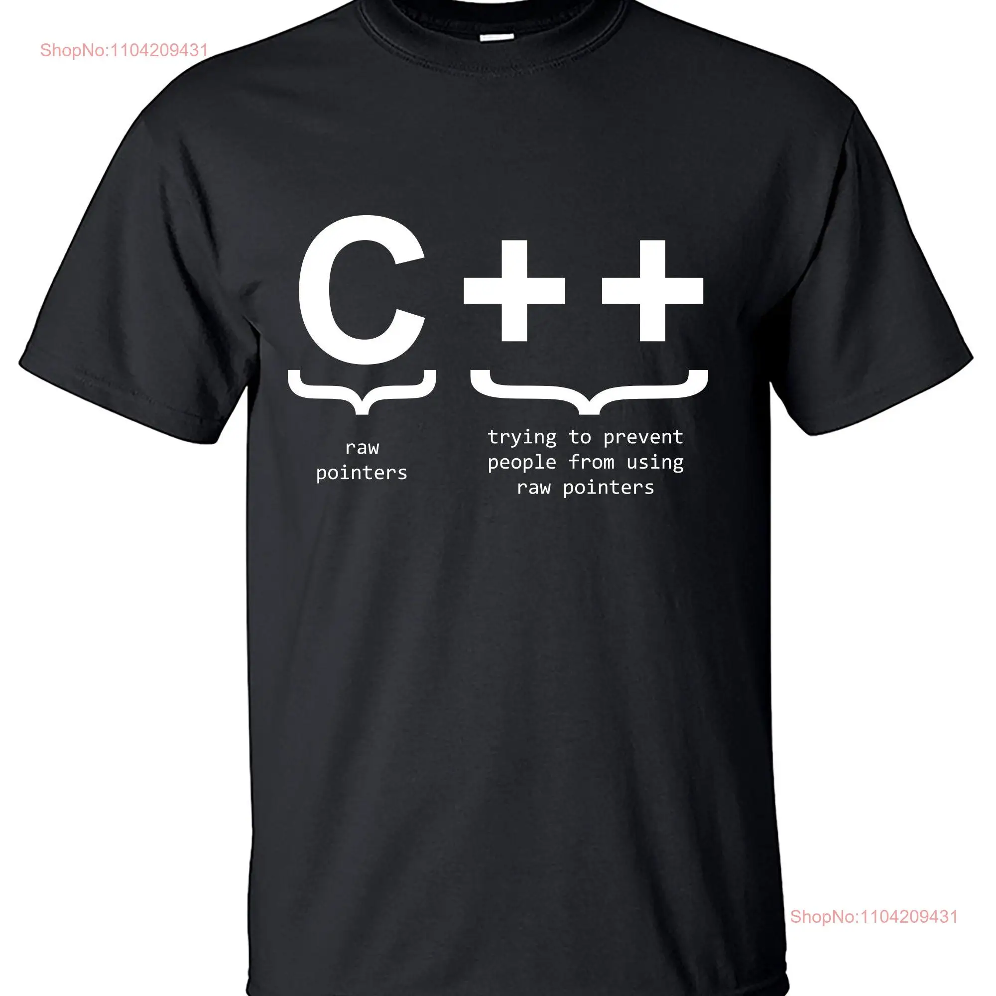 Programmer Funny Quotes Pointers T Shirt Jobs Computers Geek M3274 long or short sleeves