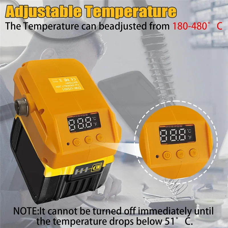 ABL-60W 480 ° C 휴대용 무선 전기 납땜 인두 U에 대한 20V 배터리 쉬운 다기능 전기 용접 기계