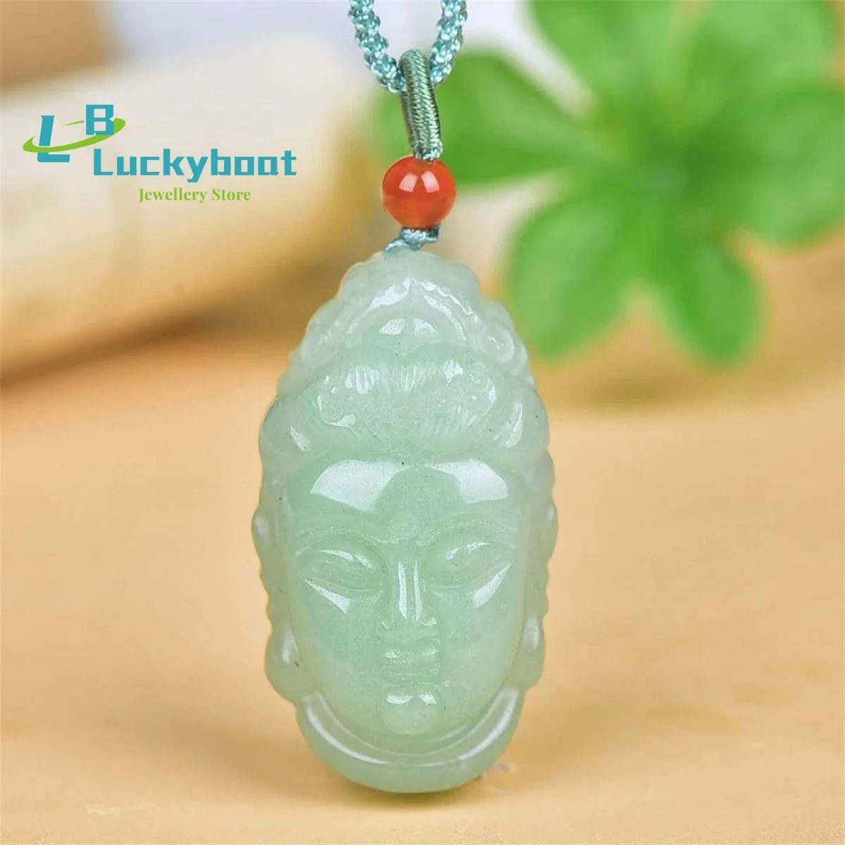 

Подвеска на голову Авалокитешвара из натурального нефрита Dongling, простая и персонализированная, изысканная, модная, универсальная для мужчин и женщин