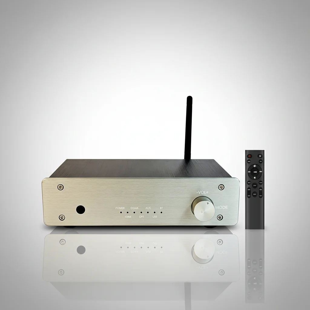 

Цифровой усилитель мощности Samtronic Hi-Fi 2.1CH с входами ARC и DSP, оптическими, коаксиальными, RCA/USB, общая мощность 200 Вт