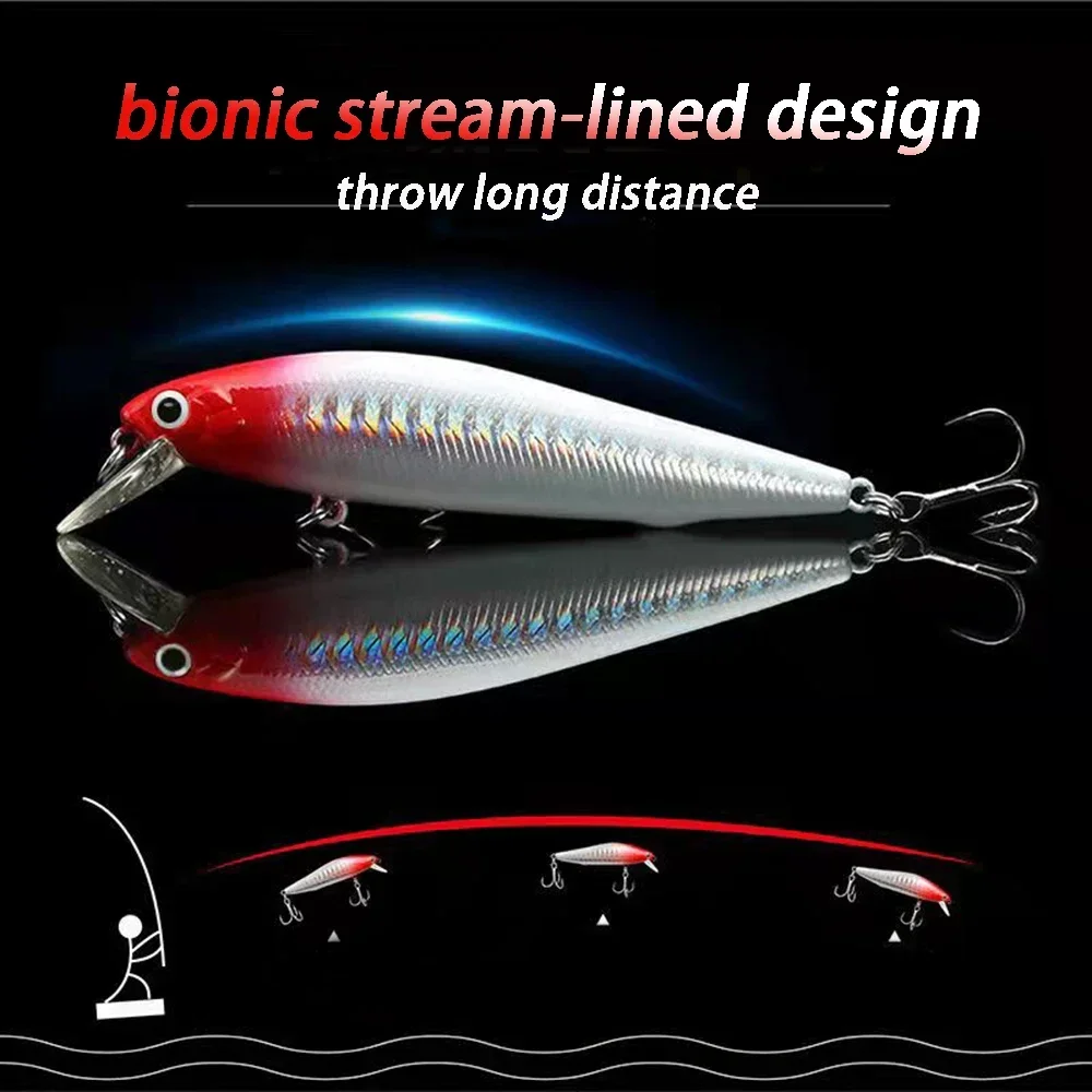 

Sinking Minow 5-14g Jerkbait Fishing Lure Professional Gravity Balance System Hard Bait Crank Wobbler Slow Diving Pesca Swimbait