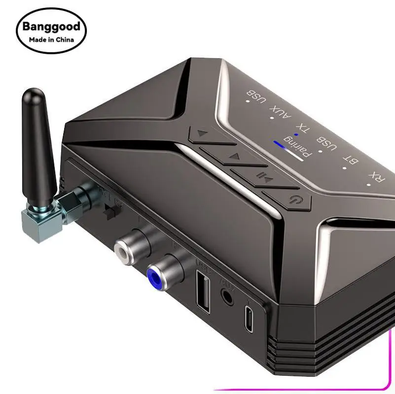 

T-R22 New Optical Fiber RCA 3.5mm Audio Head To 40m Bluetooth Audio Receiver Transmitter Adapter