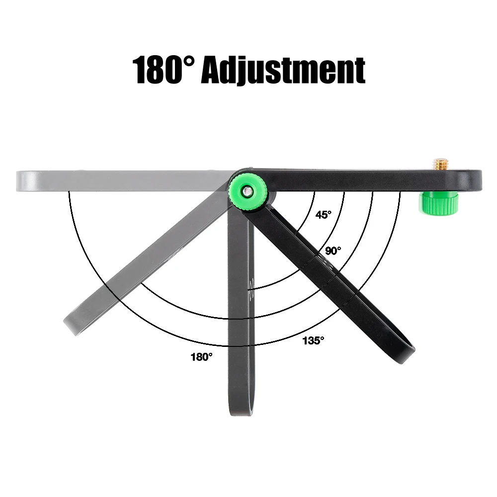 Laser Level Wall Bracket Adjustable 180° For 1/4\