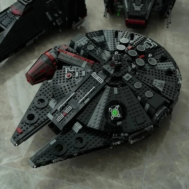 Novo compatível 75389 millennium falcon o escuro nave espacial modelo tijolos bloco de construção para meninos presente para crianças presente educativo