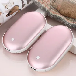 Mini Hand Warmer USB Rechargeable Pocket Heater Electric Hand Warmer Heater Hand Power Bank High-capacity Winter Small Heater