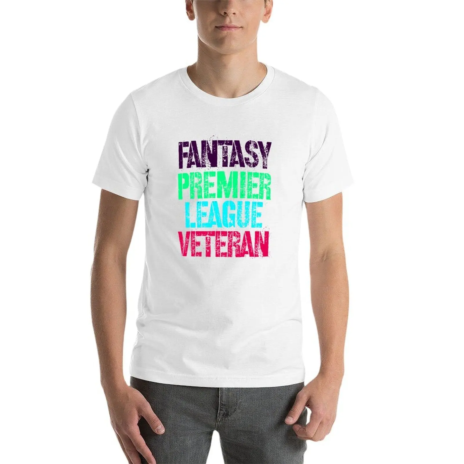 تي شيرت Fpl Fantasy Premier League بتصميم المخضرم لمدلي fpl تي شيرت رجالي تي شيرت قطني عالي الجودة أساسي تي شيرت تي شيرت