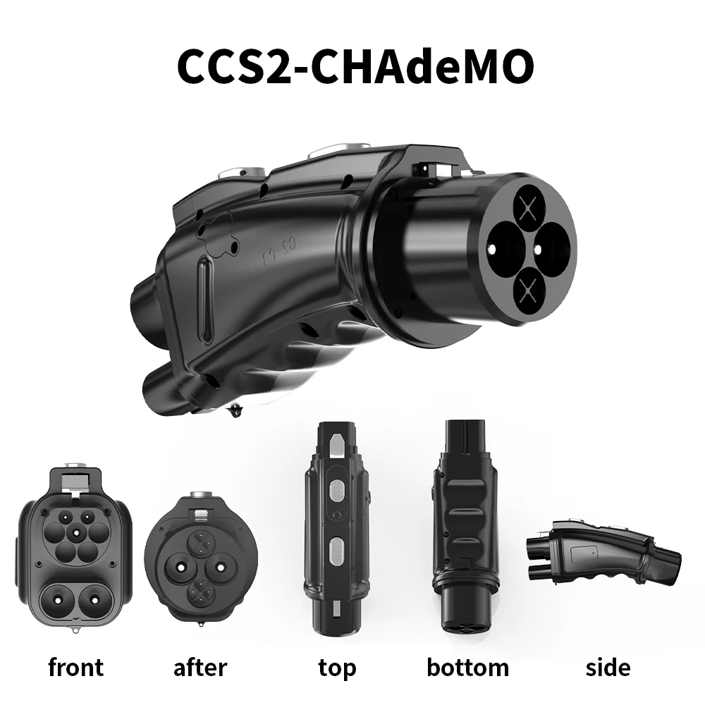 

Hot Sale CCS2 Portable EV Connector 250A 1000V DC Max IP54 Waterproof Electric Vehicle Quick Charging Adaptor