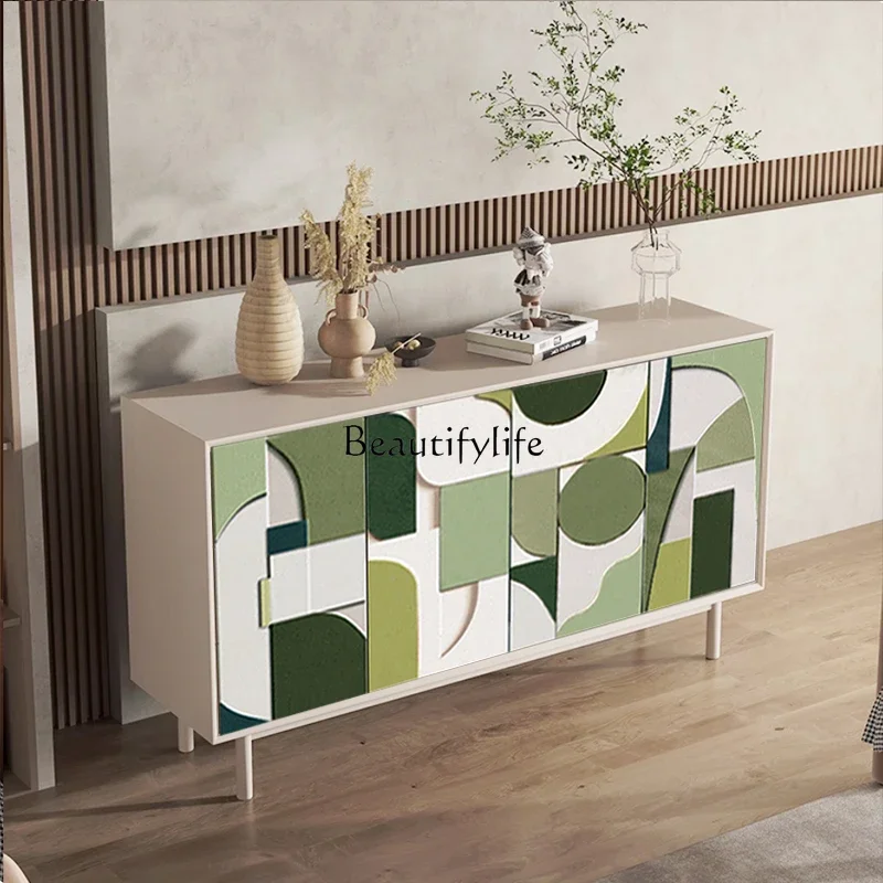 

Z.*French light luxury shoe cabinet entrance entrance door partition dining side living room wall storage decorative cabinet