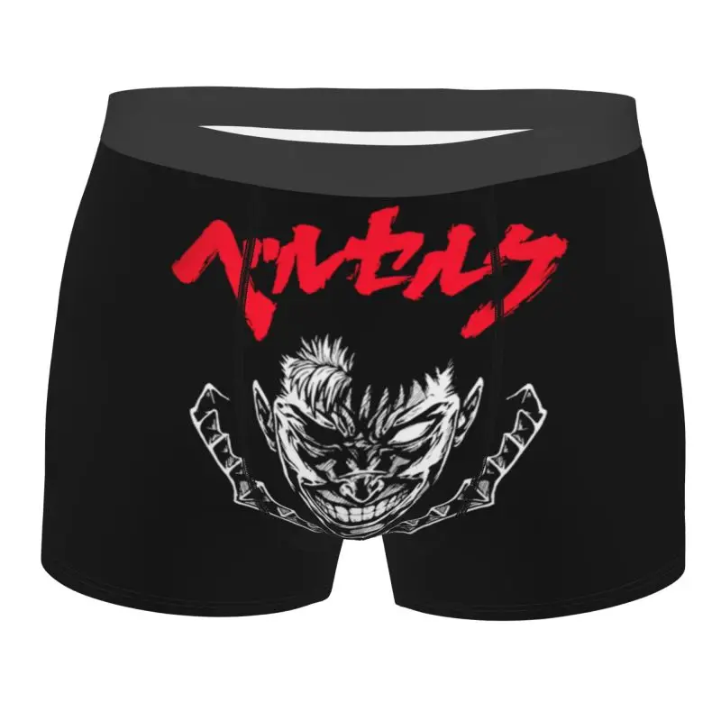 

Berserk Manga Boxer Briefs Men Underwear Moisture Wicking Elastic Belt Boxers Breathable Ball Pouch Short Briefs Underpants