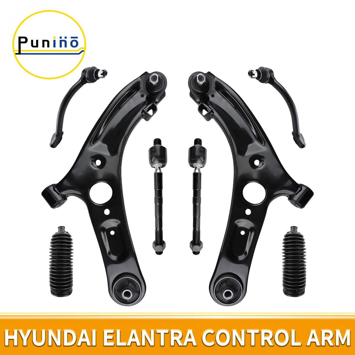 

Punino Front Lower Control Arm with Ball Joints 8pcs Kit for Hyundai Elantra Veloster 2011 2012 2013 2014 2015 2016 2017