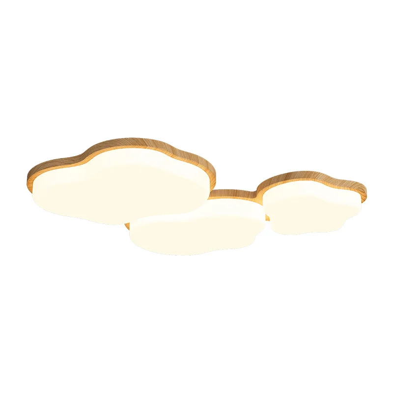 

Log living room light 2025 new cream wind cloud bedroom ceiling light, modern simple whole house lighting package