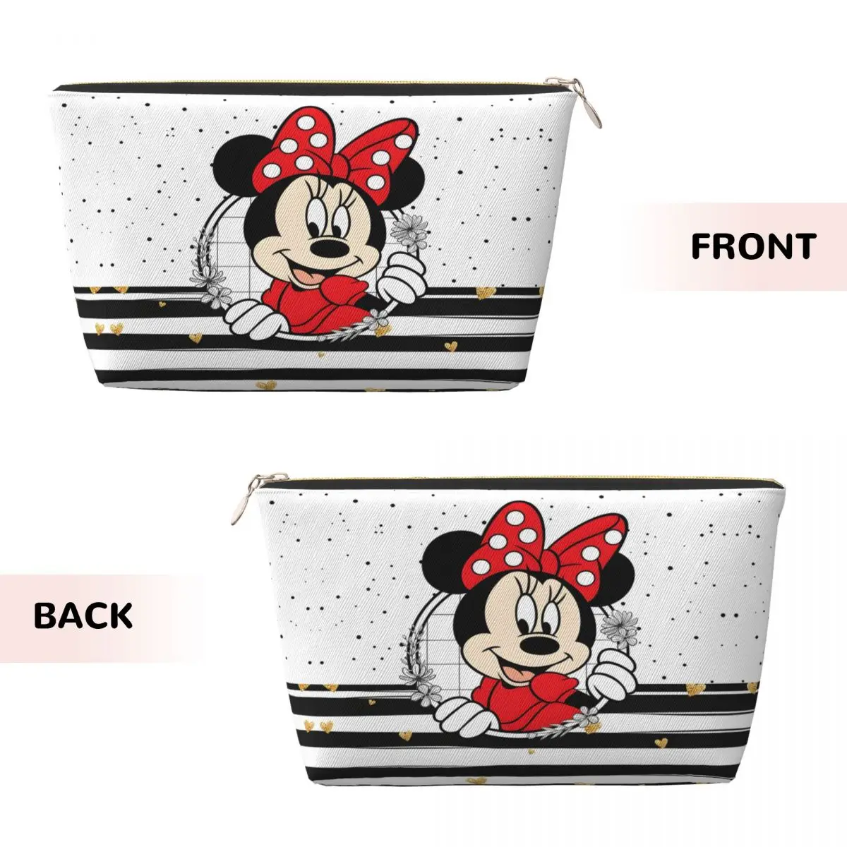 Custom Cute Minnie Mouse Travel Cosmetic Bag Women Cartoon Mickey Toiletry Makeup Organizer Ladies Beauty Storage Dopp Kit