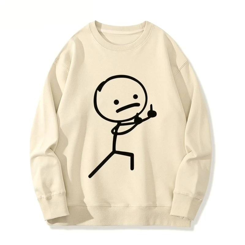 Sweat-shirt à col rond unisexe, imprimé humoristique créatif, Premium, minimaliste, luxe, marque de sport de plein air, Style de rue essentiel