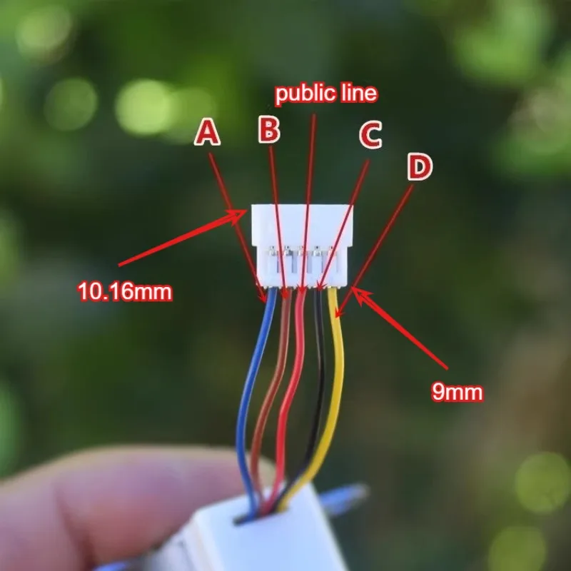 DC5V deceleration stepper motor, wind guide motor 24BYJ484 phase 5-wire miniature deceleration stepper motor