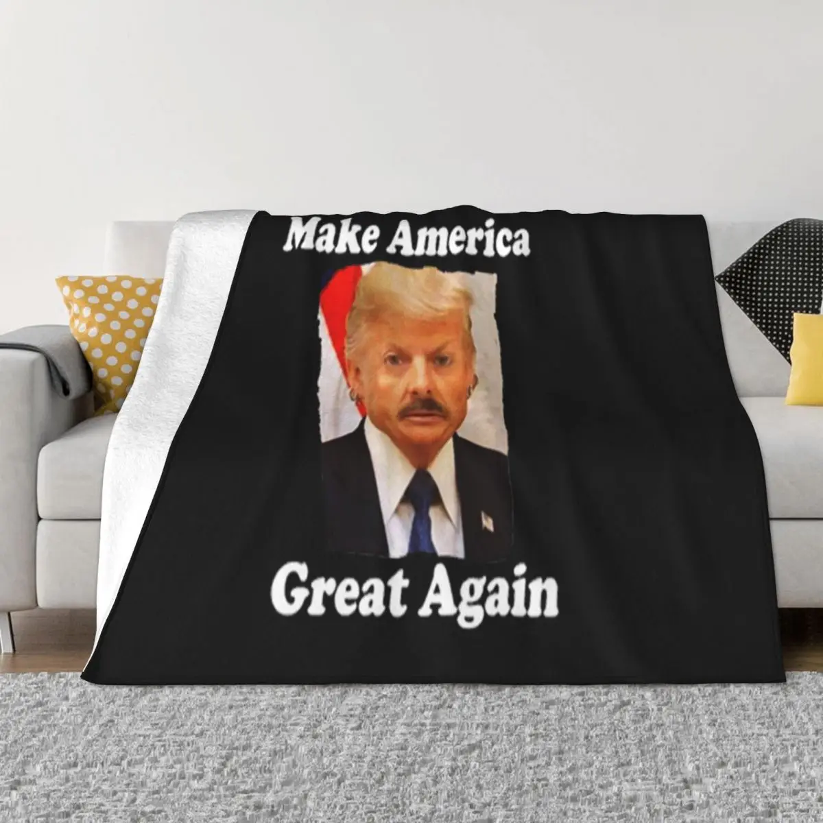 Trump Mashup Joe Exotic Make America Great Again Promotion Oversize Style Mens Customiz Basic Throw Blanket