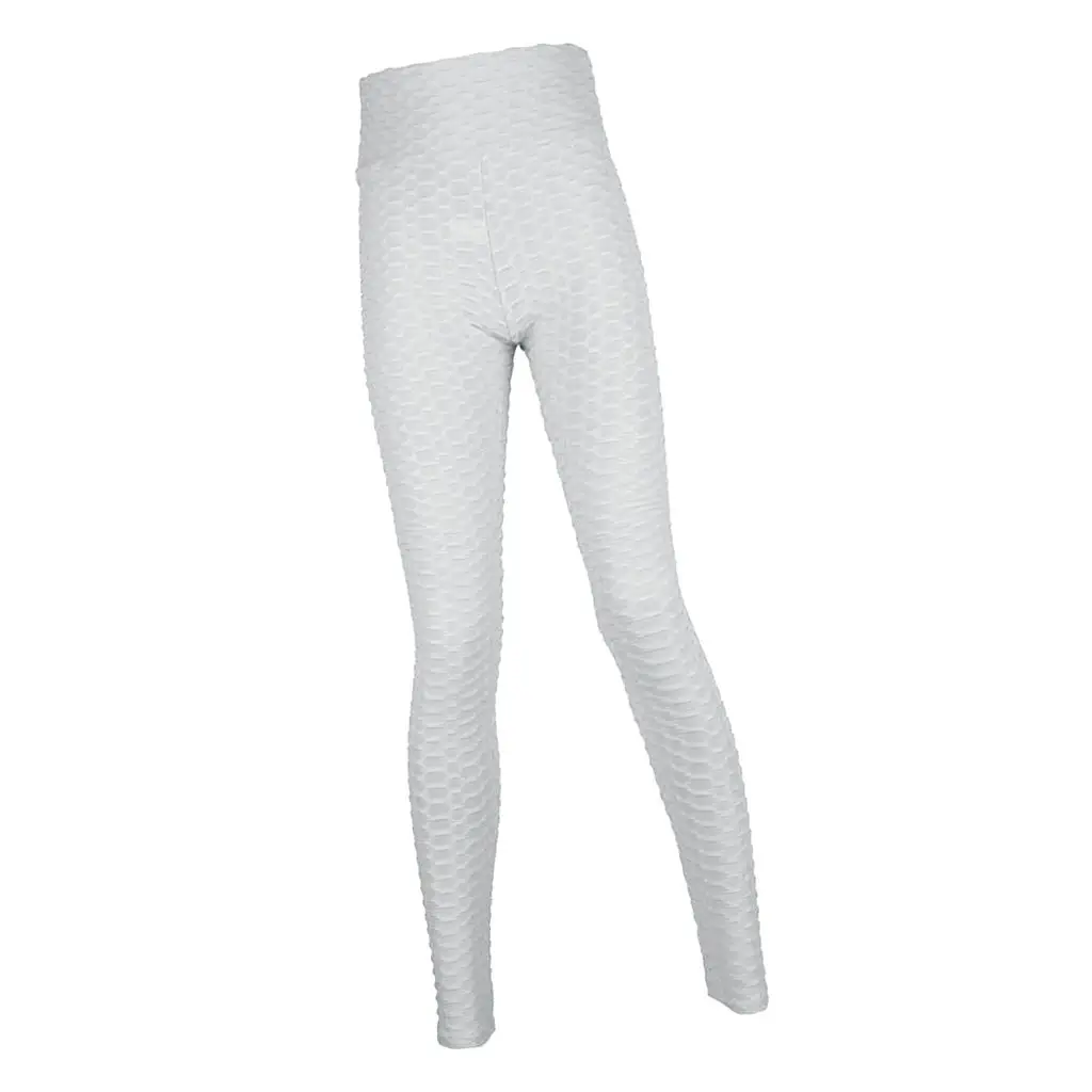 Women’s Athletic Pants High Waist Tummy Control Yoga Leggings Honeycomb Butt Lift Tights for Gym Training Jogging and Cycling
