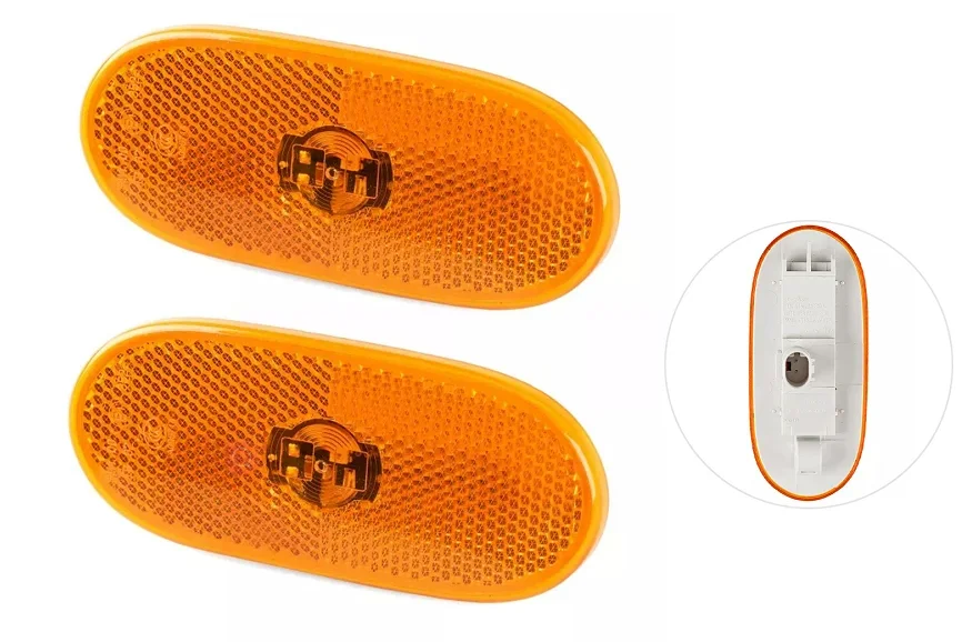 

2pcs Car Amber Side Marker Lens LED for Mercedes Sprinter W907 W910 2018 - 2025 A9068201456 Car Shape Amber Side Lamp Light
