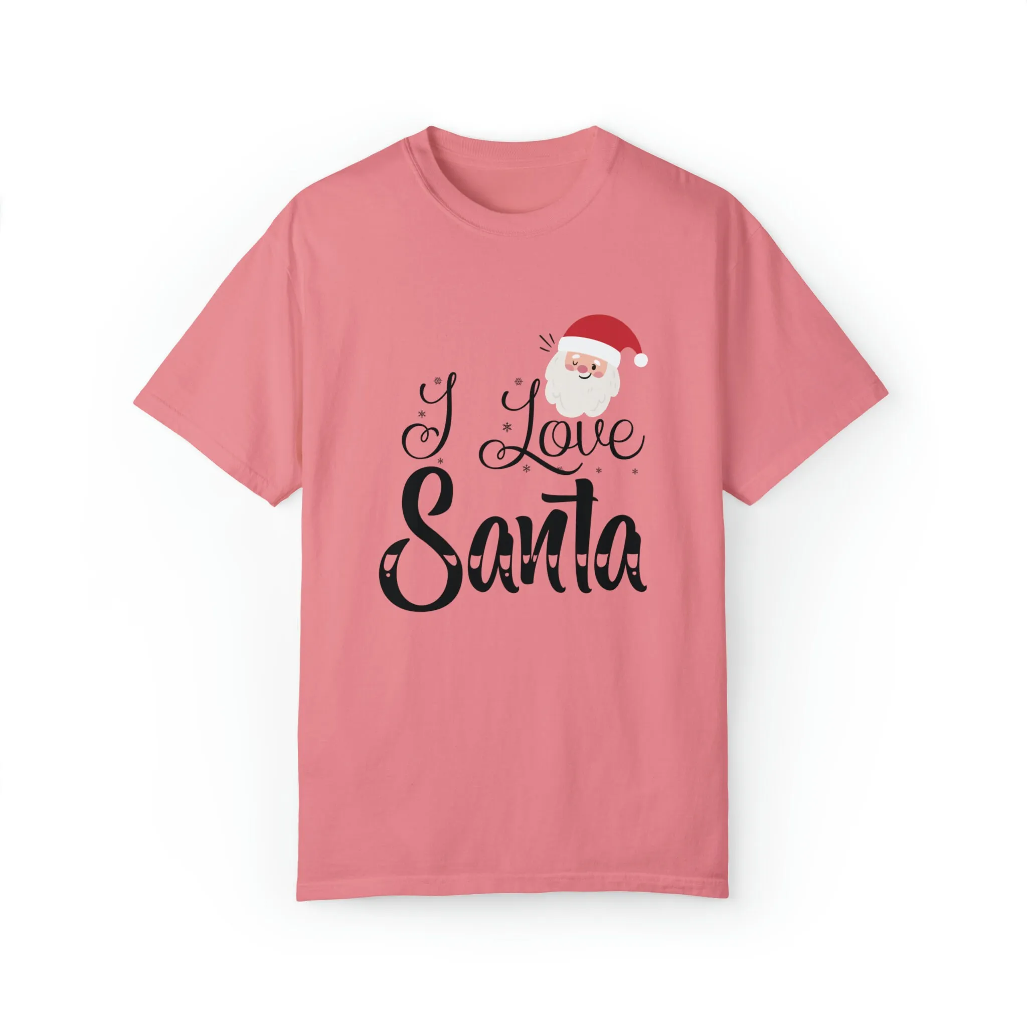 Funny Santa Christmas T Shirt I Love A Man With Beard For Merry Xmas Claus 2023