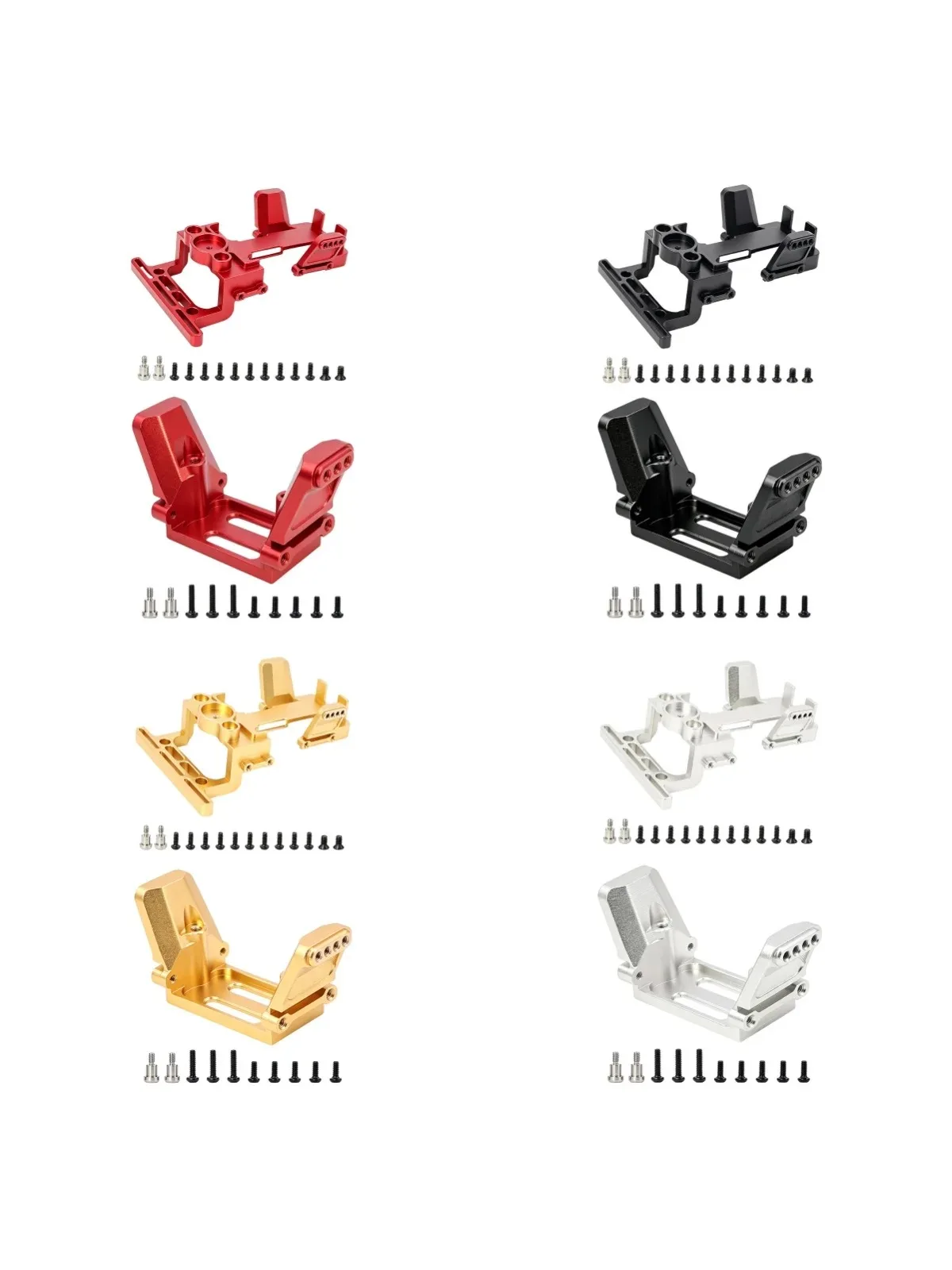 CNC-Aluminium-Stoßdämpferhalterung vorne und hinten, Upgrade-Teile für MJX Hyper Go H18P 1/18 RC Car
