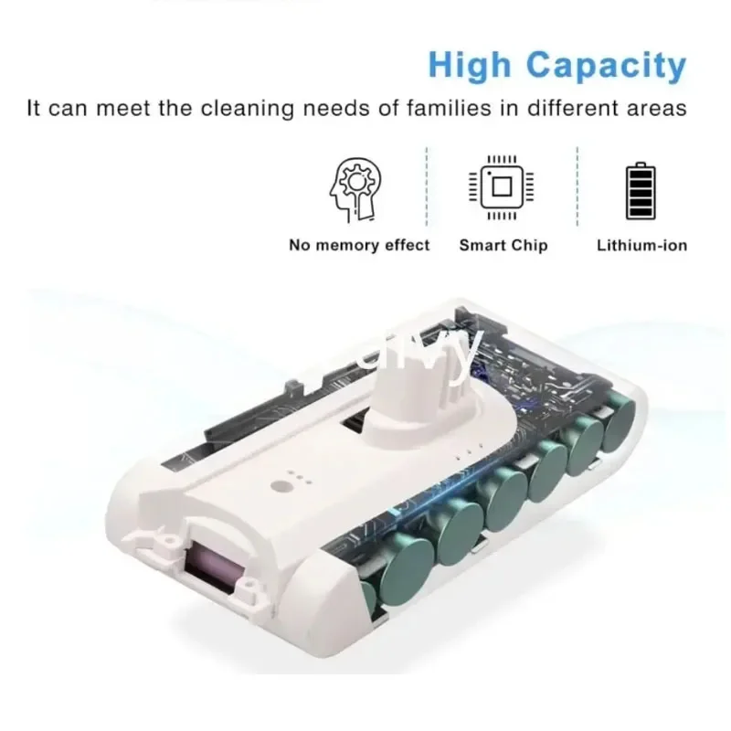 بطارية مكنسة كهربائية 25.2 فولت 2.5-5 أمبير في الساعة لأجزاء Xiaomi Dreame V8 V10Pro V9P XR VVN3 VVN5 استبدال لاسلكي محمول باليد #4