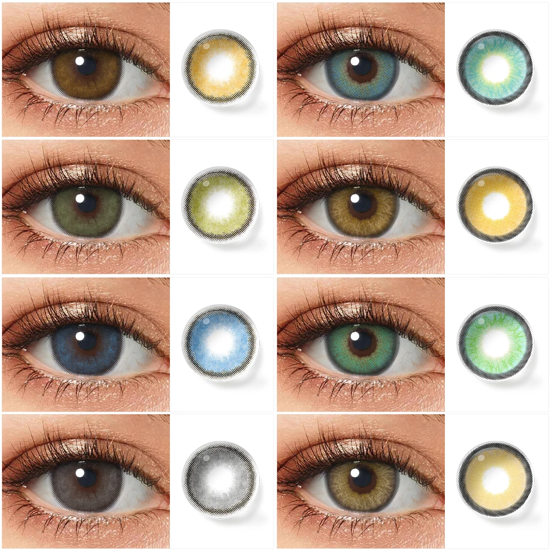 Hazel Contact Lens MYSTERY pupilentes de color Green Contact Lenses Colored Contact Lenses For Eyes 1Pair Eye Color Lens