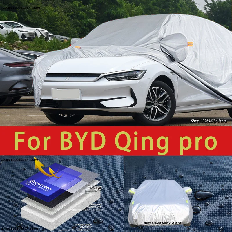 

For BYD Qing pro Outdoor Protection Full Car Covers Snow Cover Sunshade Waterproof Dustproof Exterior Car accessories