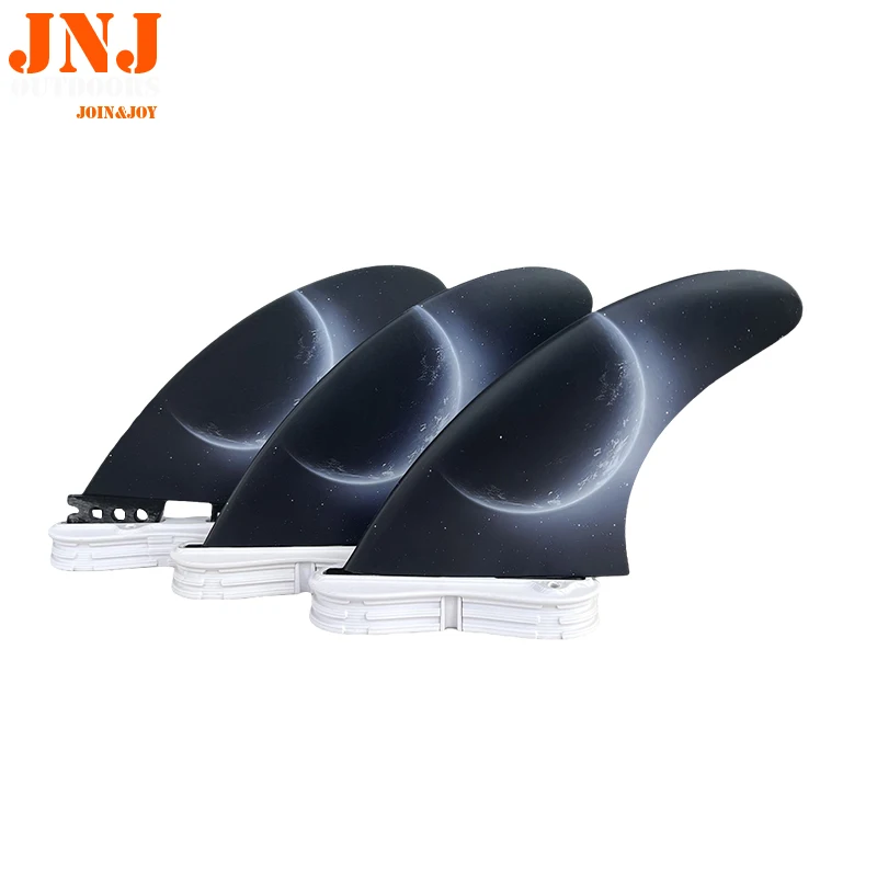 

JNJ FCS II Fiberglass Star-sky MF medium Mick Fanning Surfboard Fins Thruster