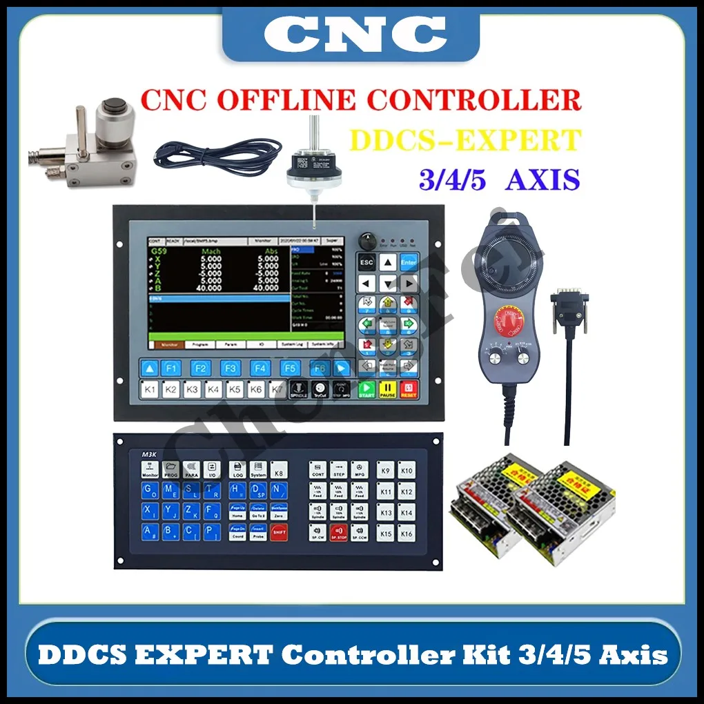 

Standalone CNC Controller DDCS-EXPERT/M350 3/4/5 Axis 1Mkhz Support Close-loop Stepper Sevro/Double Y-axis ATC Replace DDCSV3.1