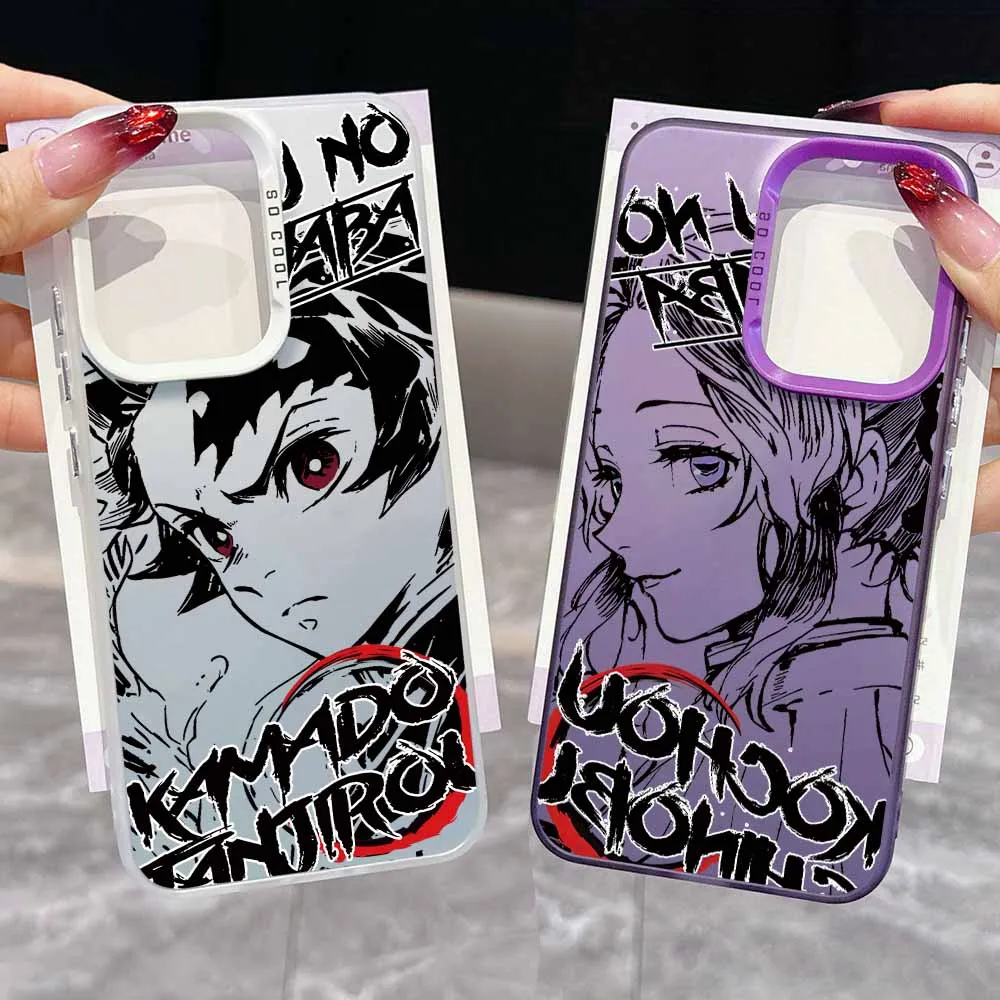 

Demon Slayer Anime Cute Fashion Cover For OPPO Realme 14 13 12 11 10 9i 9 Pro Plus Colorful Cool Funda Phone Case shell