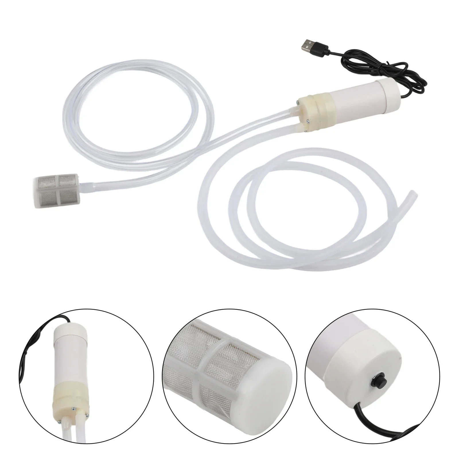 Compact 5V USB Water Pump with Self-Priming Function for Outdoor Use 4L/min Flow 2m Max Vertical Lift 1m/3m/5m Cable Options