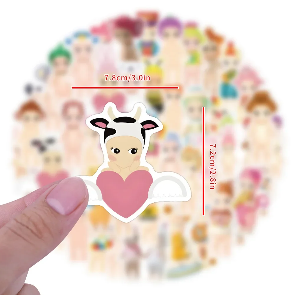 50 stücke Kawaii Sonny Winkel Aufkleber Cartoon nette Persönlichkeit Graffiti Aufkleber DIY Gepäck Skateboard Aufkleber Kinder Spielzeug Geschenke