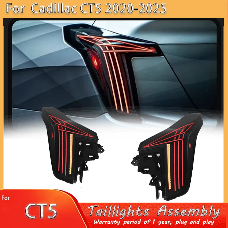 

Car Lights 2020-2025 For Cadillac CT5 Taillight LED Projetor Tail Lamp Daytime Running Light Automotive Accessories