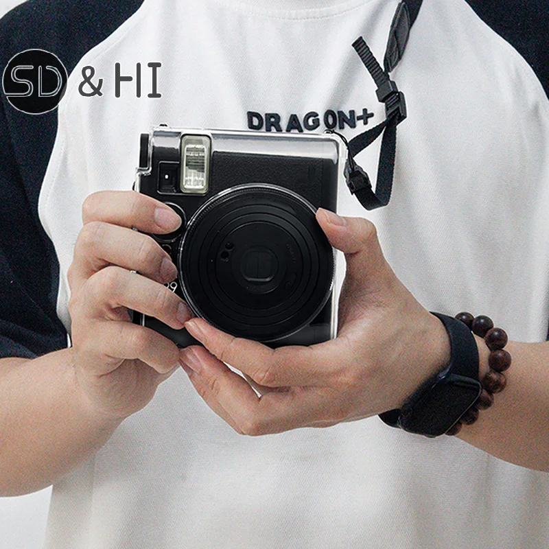 Portable Transparent Case For Instax Mini 99 Clear Protective Shell Cover With Shoulder Strap For Instax Mini 99 Camera