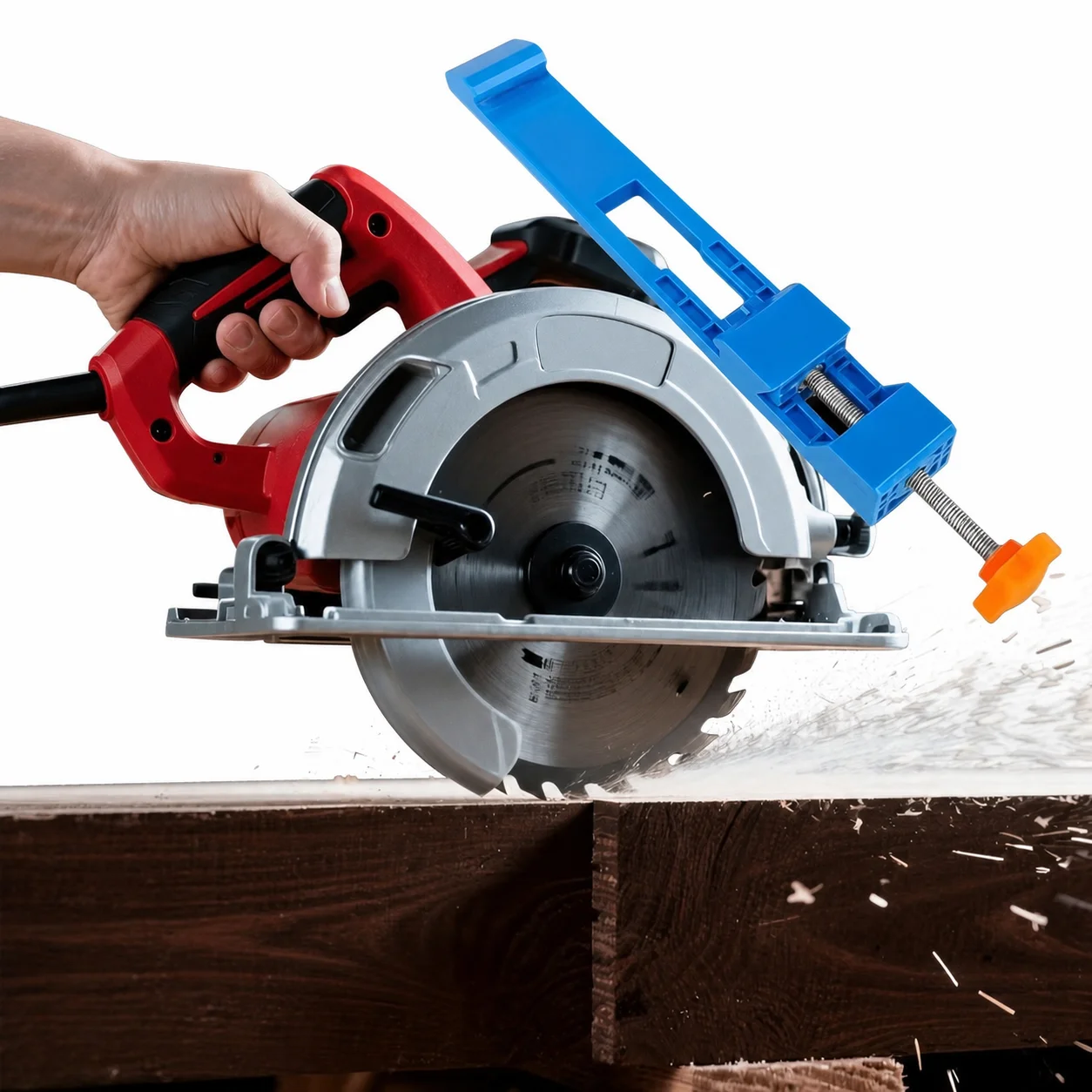 Heavy Duty Precision Circular Saw with ABS Guiding System Adjustable Cutting Depth for Accurate Wood Cutting Electric Saw