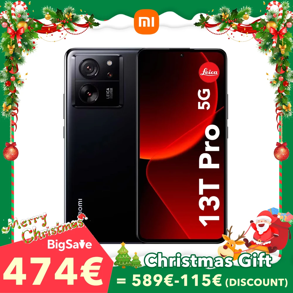 Xiaomi 13T Pro 5G 12GB/512GB NFC EU Charger Global Version-mobile phone with Leica camera-official new and unopened