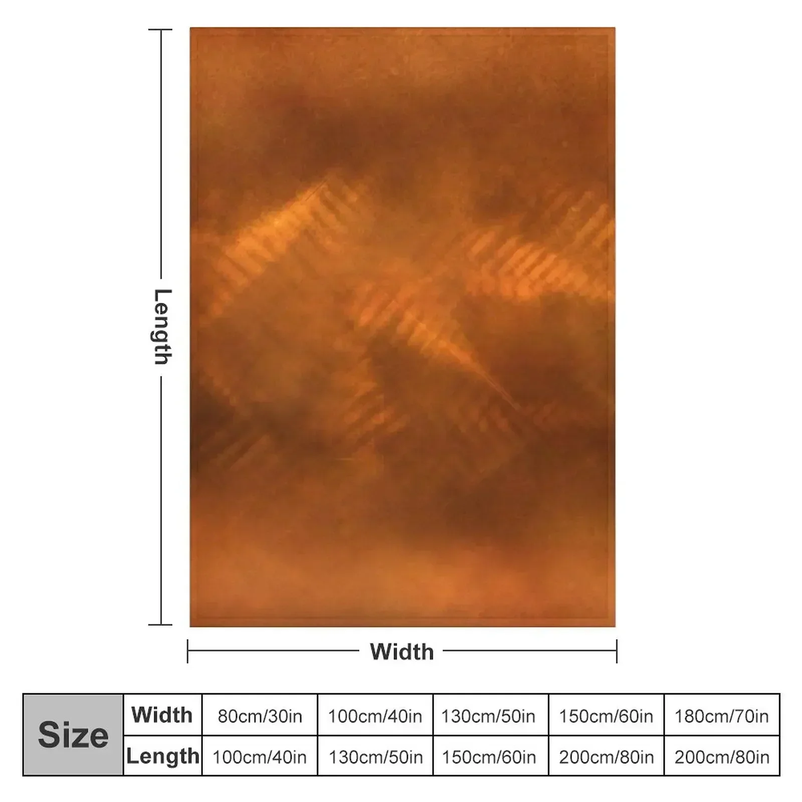 Orange Copper Throw Blanket couch cozy soft plush fuzzy picnic outdoor blanket