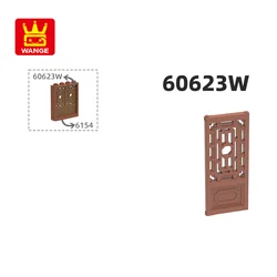 Wange 60623W 100g/153PCS Chinese Door Window Block Moc Compatible with Brick DIY Children's Toy Assembly Parts