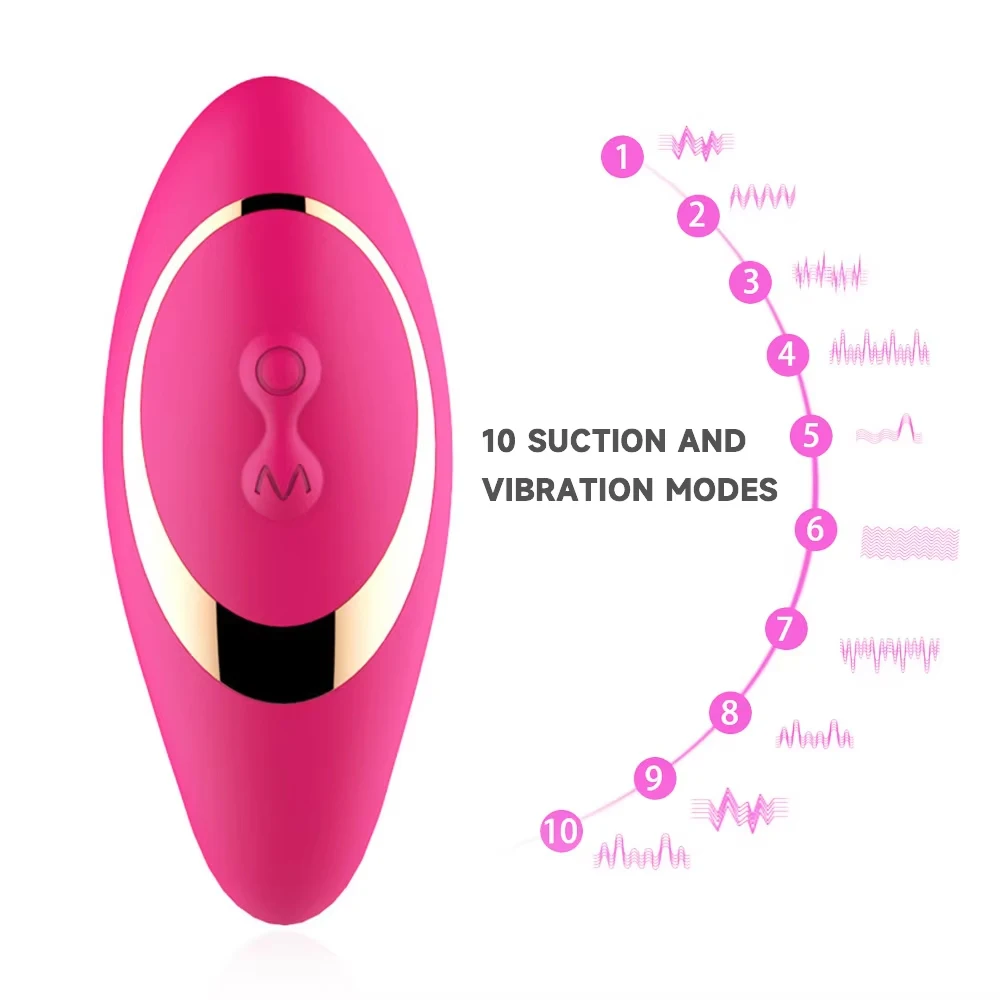 Woman Wear Sucking Tease Vibrator Clitoris Vagina G-Spot Mastubator Dildo Anal Prostate Masturbation Sucker Sex Toys for Couple view 2